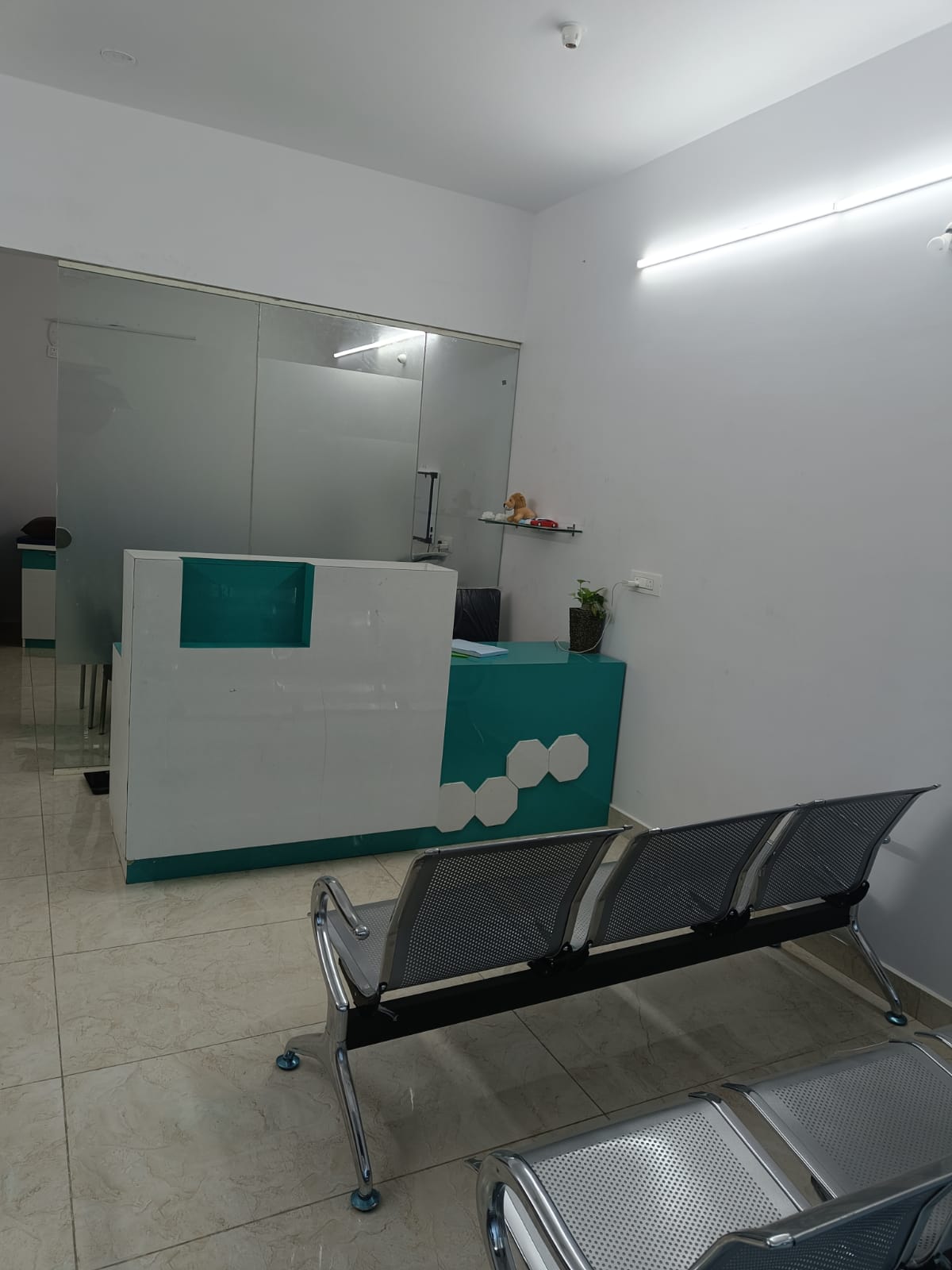 Waiting area at Vamshi Children’s Clinic